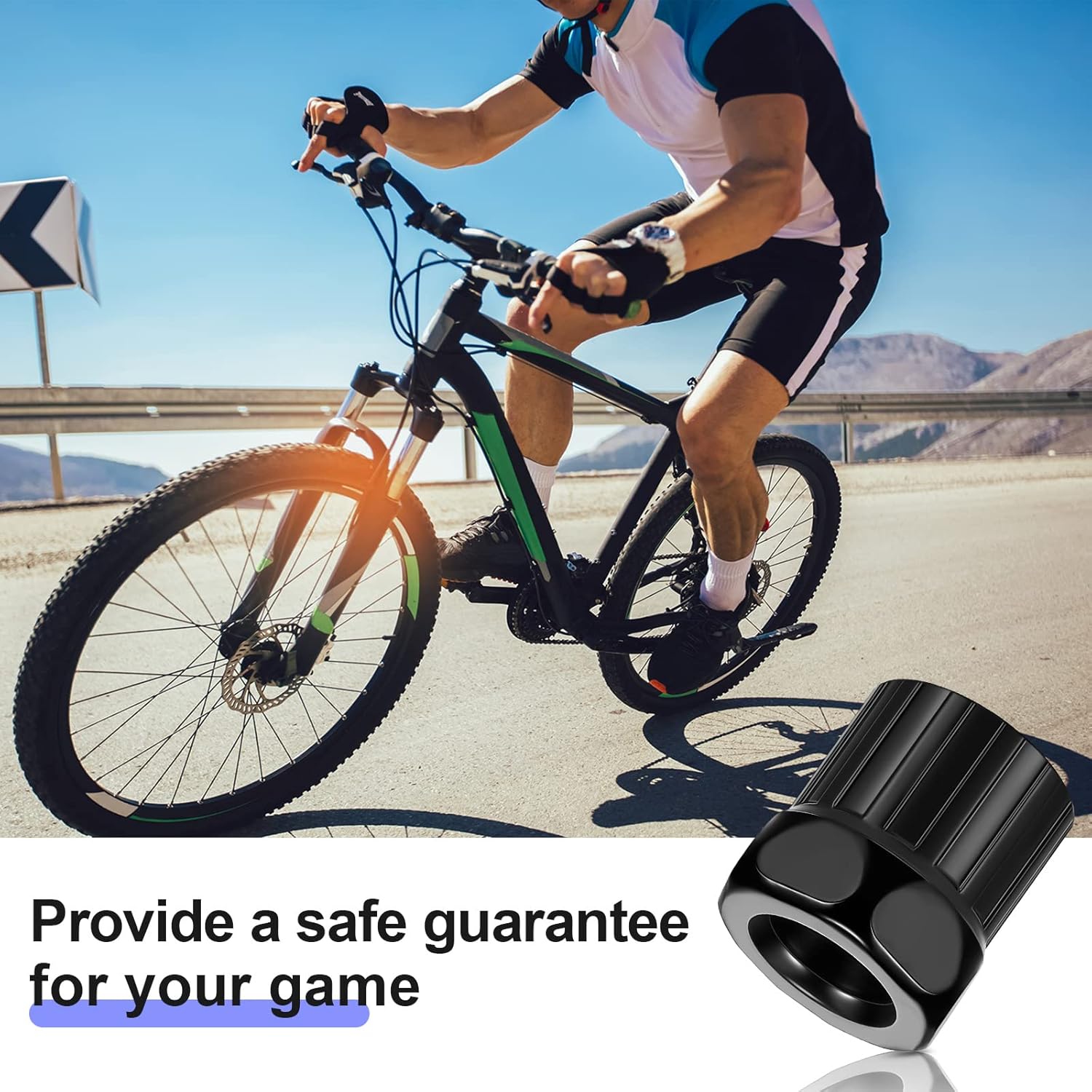 6 Pcs Bike Freewheel Remover Mountain Cassette Removal Tool Black Lockring for Repairing - V1259-DP01-A-5545