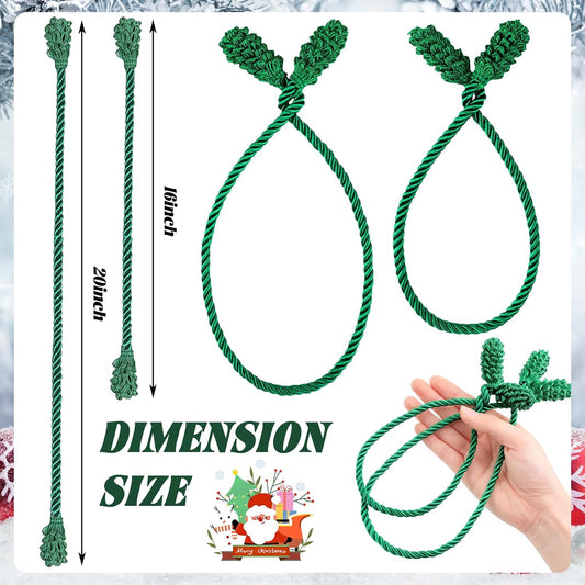 20 Pcs Christmas Inches and 16 Set Decorative Garland Twist Ties Decor for Xmas Holiday Lights Bannisters V1259-DP01-A-5586