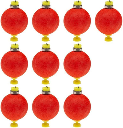 Fishing Bobber Slip Bobbers for Foam Snap Weighted Floats Set Tackle Accessories Supplies 10-Red V1259-DP01-A-561