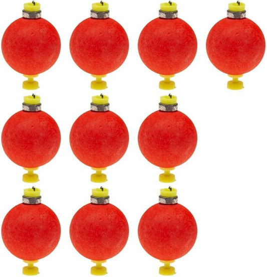 Fishing Bobber Slip Bobbers for Foam Snap Weighted Floats Set Tackle Accessories Supplies 10-Red V1259-DP01-A-561