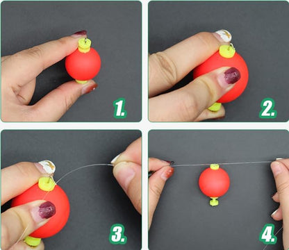 Fishing Bobber Slip Bobbers for Foam Snap Weighted Floats Set Tackle Accessories Supplies 10-Red V1259-DP01-A-561