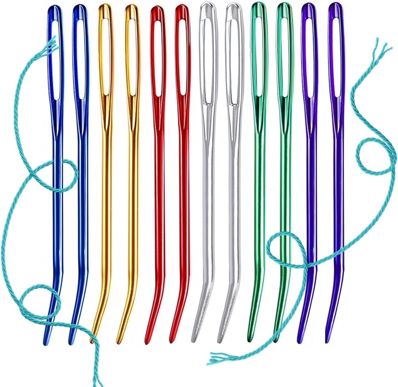 12 Pcs Yarn Needle, Crochet Tapestry Needles for Crocheting, Large-Eye Blunt Needles, Large Eye Weaving V1259-DP01-A-563