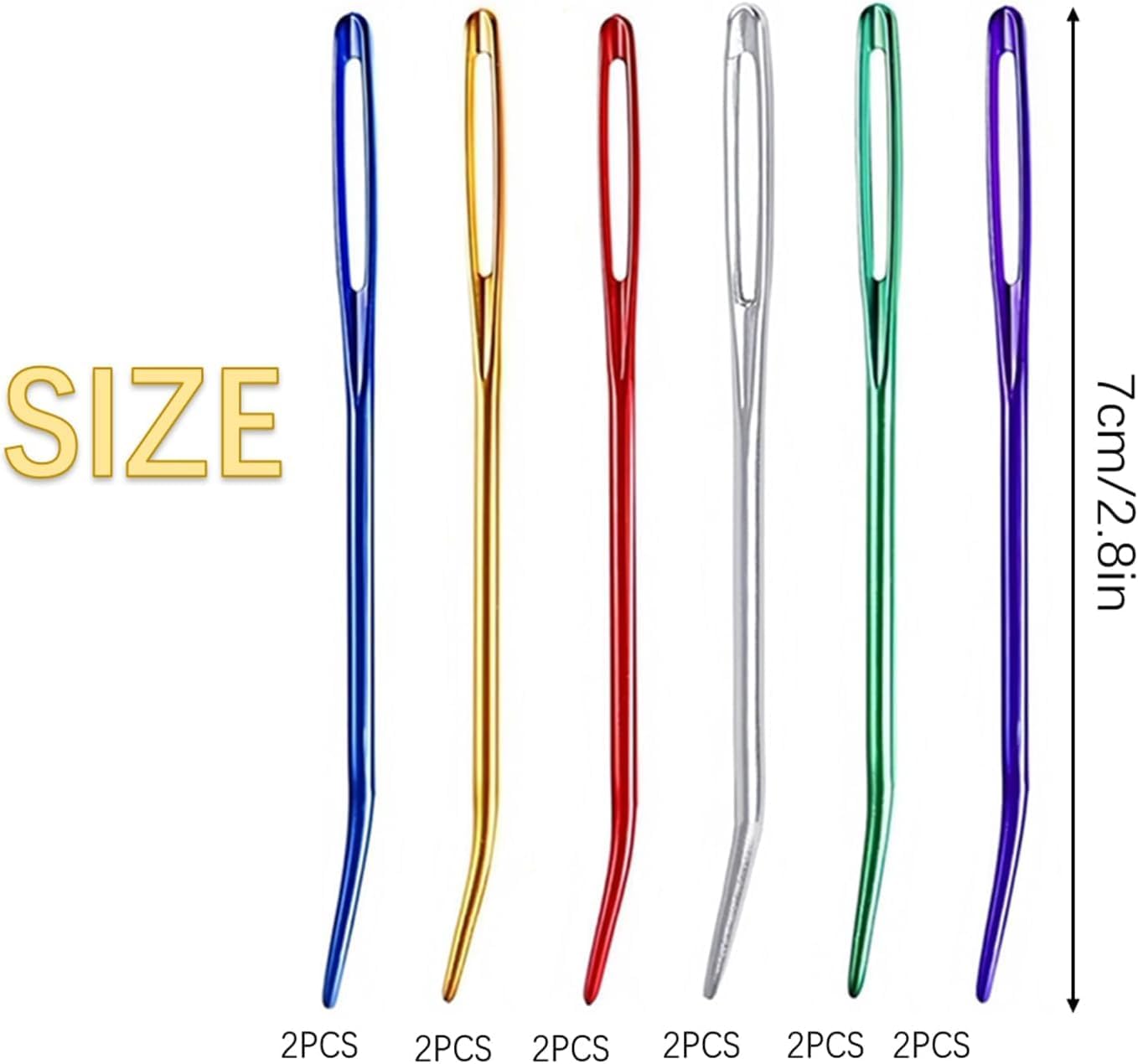 12 Pcs Yarn Needle, Crochet Tapestry Needles for Crocheting, Large-Eye Blunt Needles, Large Eye Weaving V1259-DP01-A-563