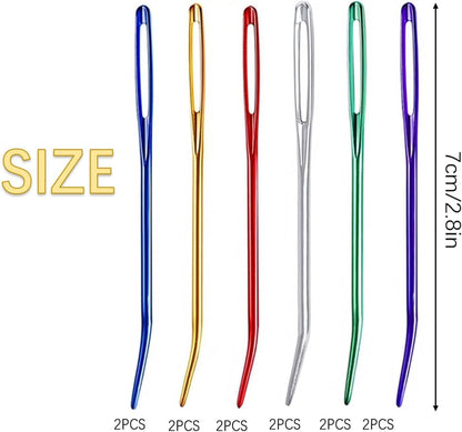 12 Pcs Yarn Needle, Crochet Tapestry Needles for Crocheting, Large-Eye Blunt Needles, Large Eye Weaving V1259-DP01-A-563