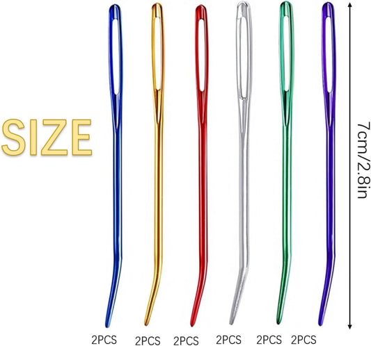 12 Pcs Yarn Needle, Crochet Tapestry Needles for Crocheting, Large-Eye Blunt Needles, Large Eye Weaving V1259-DP01-A-563