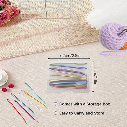 12 Pcs Yarn Needle, Crochet Tapestry Needles for Crocheting, Large-Eye Blunt Needles, Large Eye Weaving V1259-DP01-A-563