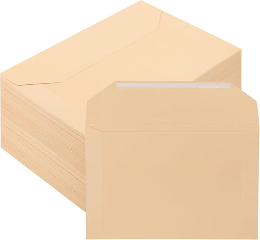 100 Pack Legal Size File Envelope 10" x 15" Document Folder Heavyweight Manila 143 lb Ungummed Flap Jackets V1259-DP01-A-5632