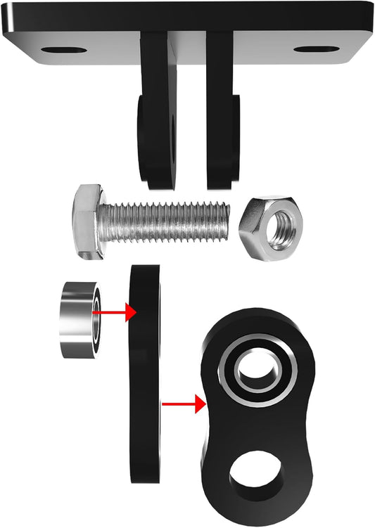 Heavy Duty Swing Hangers 2 Pack - 3000 lbs Capacity Silent Bearing Hooks for Wooden Sets & Concrete Ceiling, V1259-DP01-A-5652