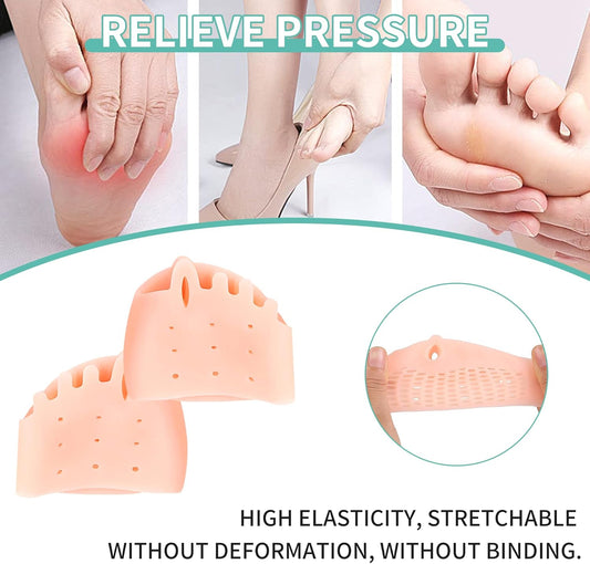 3 Pairs Metatarsal Gel Pads Ball of Foot Cushions Toe Separator Spacers Big Straighteners Bunion Corrector V1259-DP01-A-5679