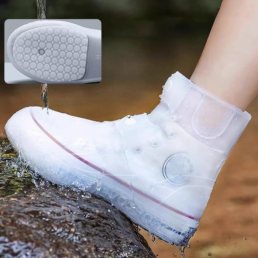 Rain Boot Covers Waterproof Shoe Silicone Protector Overshoes Sand Control Non-Slip Foldable Reusable V1259-DP01-A-5690