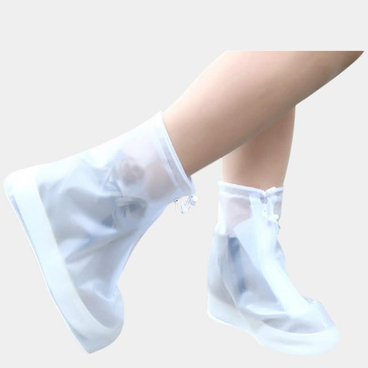 Rain Boot Waterproof Shoes Covers, Sand Control Non-Slip Shoe Cover Galoshes, PVC Rubber Sole Reusable Snow V1259-DP01-A-5691