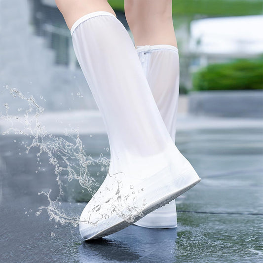 Waterproof Rain Shoe Cover Reusable Non-Slip Rainproof Boot Covers with Zipper Slip Resistance Overshoes Mud V1259-DP01-A-5692
