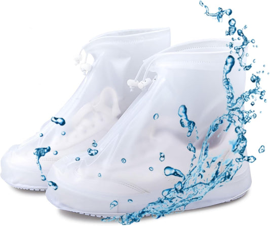 Rain Shoe Covers- Waterproof Sand Control Non-Slip Overshoes Covers Women Men Kids Outdoor Foldable Reusable V1259-DP01-A-5694