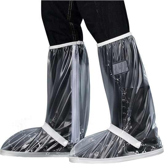 Waterproof Rain Shoe Covers Men Reusable Foldable Snow Boot with Reflector Non Slip Protector for Raining V1259-DP01-A-5697