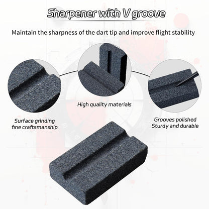 Darts V-Sharp Sharpening Stone,Dart Sharpener,Easy polishing and deburring, Long-Lasting Sharpness,Dart V1259-DP01-A-5702