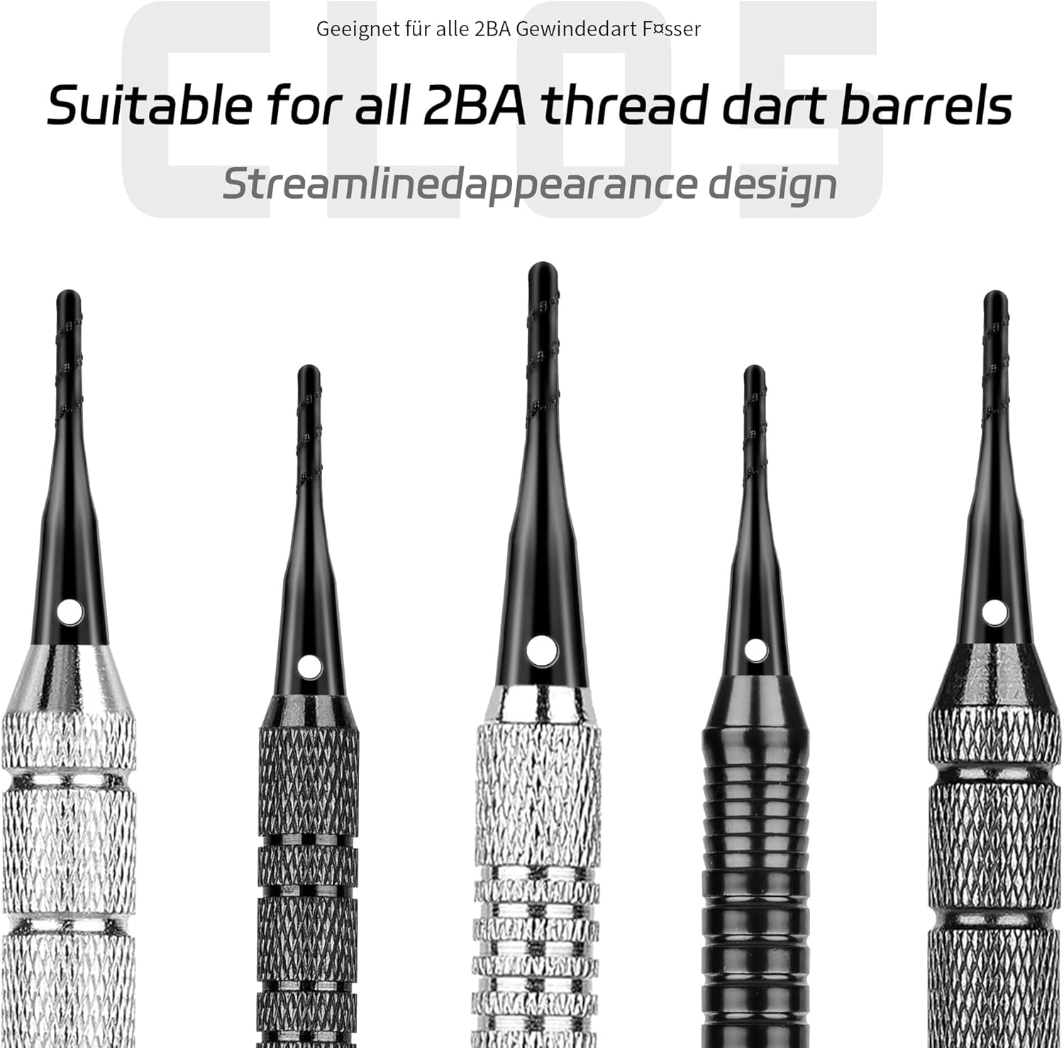 Darts Soft Tip,2BA Thread Tip Dart Point 200 Pack, Plastic Points, Sets, Accessory - V1259-DP01-A-5704