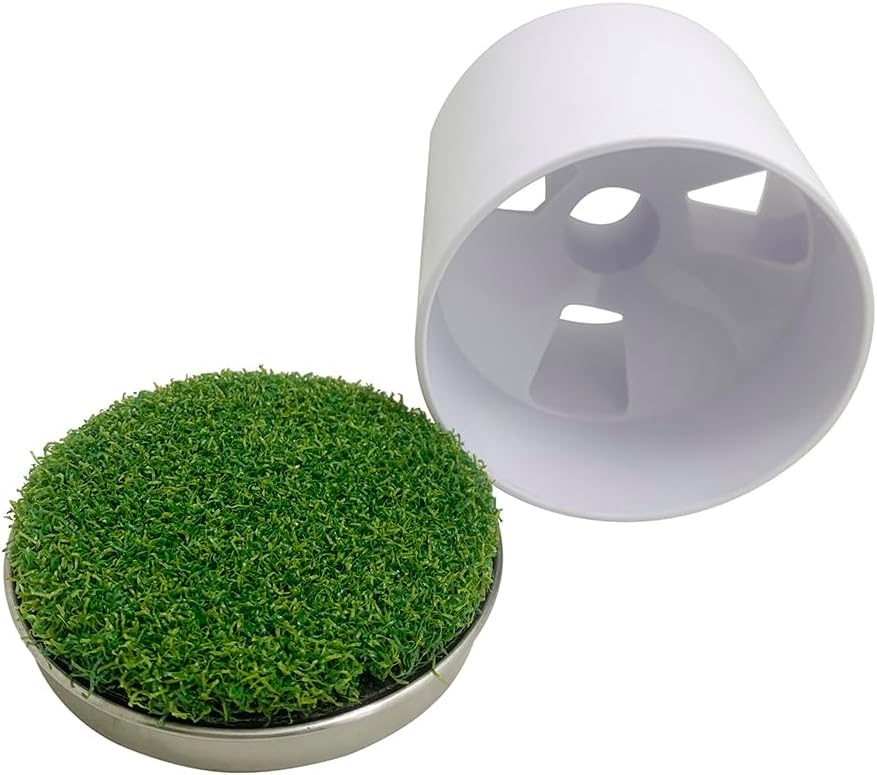 Golf Putting Cup Set with Sturdy Metal Base Practice Hole for Home Green | Indoor Training Aid to Perfect V1259-DP01-A-571