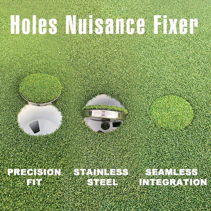 Golf Putting Cup Set with Sturdy Metal Base Practice Hole for Home Green | Indoor Training Aid to Perfect V1259-DP01-A-571