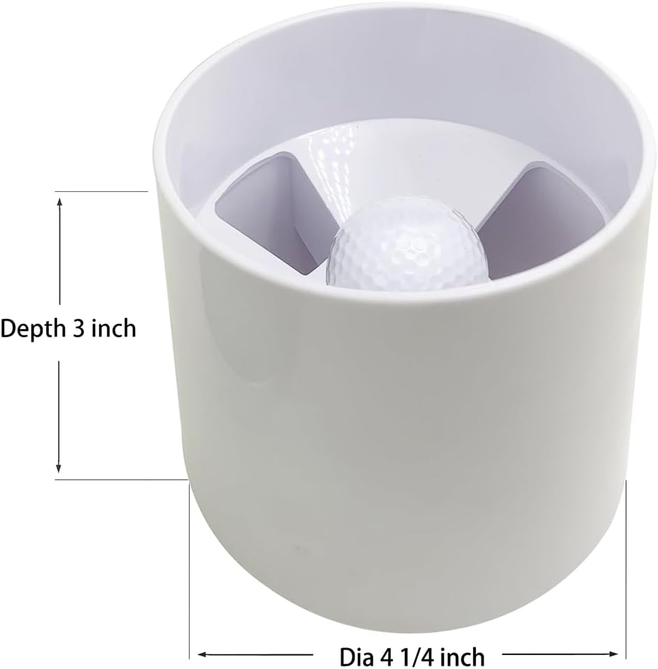 Golf Putting Cup Set with Sturdy Metal Base Practice Hole for Home Green | Indoor Training Aid to Perfect V1259-DP01-A-571