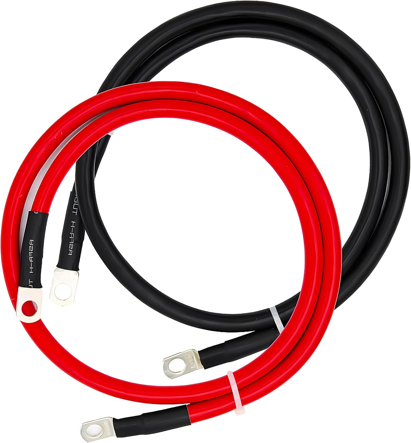 4 AWG Battery Cable,3FT Cables,With 5/16" Ring Terminals for Solar, RV, Auto, Marine Car, Boat - V1259-DP01-A-5710