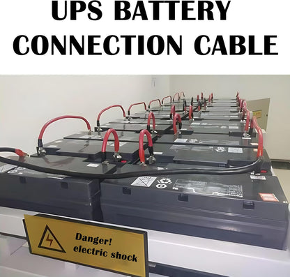 4 AWG Battery Cable,3FT Cables,With 5/16" Ring Terminals for Solar, RV, Auto, Marine Car, Boat - V1259-DP01-A-5710