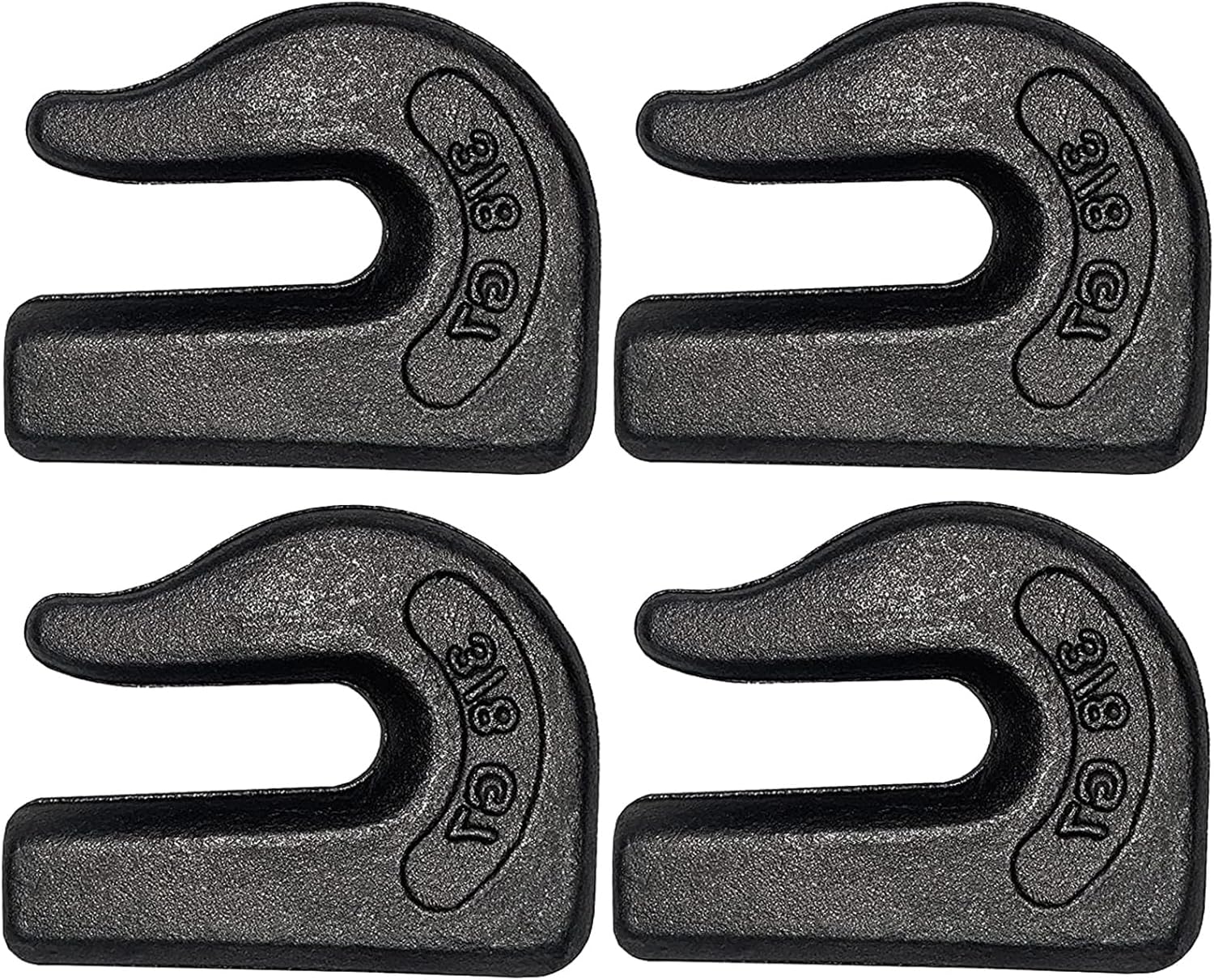 Weld On Grab Chain Hook,3/8" Hooks,Grade 70 Load Limit: 6600 lbs,for Welded onto Tractors or excavators - V1259-DP01-A-5713
