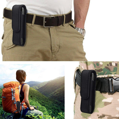 2 Pcs Flashlight Holster Pouch Holder Flash Light Belt Carry Case for 5"-7" Tactical with Stretch Capability V1259-DP01-A-572