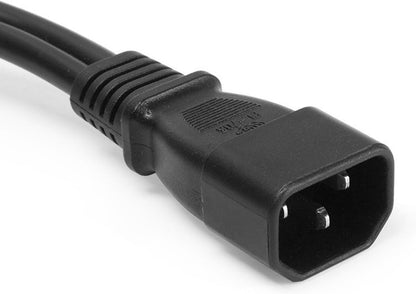 UPS Server Y Splitter C14 to 2 x C13 Power Extension Cable V1259-DP01-A-573