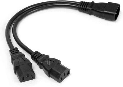 UPS Server Y Splitter C14 to 2 x C13 Power Extension Cable V1259-DP01-A-573