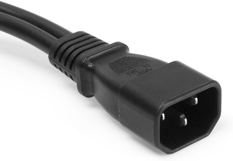 2Pack UPS Server Y Splitter C14 to 2 x C13 Power Adapter Cable Cord V1259-DP01-A-574