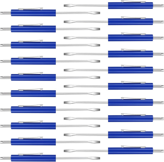 20 Pcs Pocket Screwdriver Double End Mini Set Dual-use Valve Core Removal Tool for Doorbell Electricians V1259-DP01-A-5755