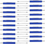 20 Pcs Pocket Screwdriver Double End Mini Set Dual-use Valve Core Removal Tool for Doorbell Electricians V1259-DP01-A-5755