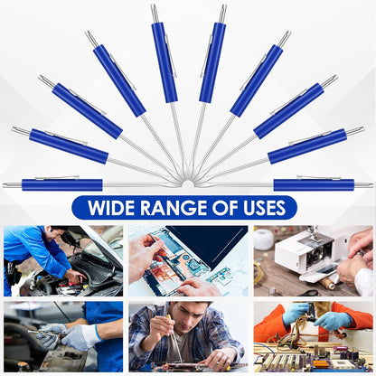 20 Pcs Pocket Screwdriver Double End Mini Set Dual-use Valve Core Removal Tool for Doorbell Electricians V1259-DP01-A-5755