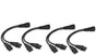 4-Pack UPS Server Y Splitter C14 to 2 x C13 Power Extension Cable V1259-DP01-A-578