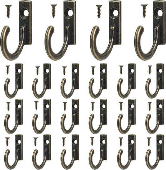 40 Pieces Key Hooks Jewelry Small Hook Wall Mounted Single for Hanging Clothes Hat Kitchen Bathroom Towel V1259-DP01-A-587