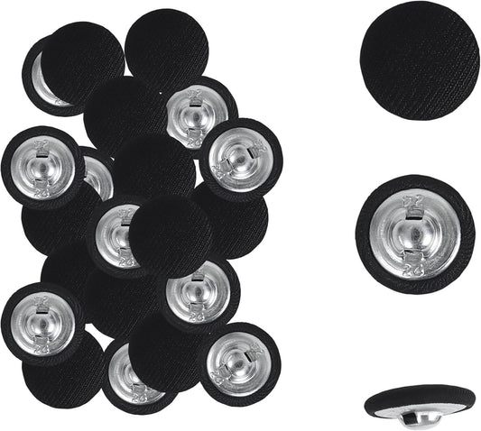 25pcs Satin Fabric Cloth Covered Buttons Metal Shank Round for Women Suit DIY Sewing Gowns Jeans Jackets V1259-DP01-A-588