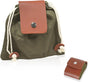 Foraging Bag Foldable Canvas Waist Pack for Outdoor Picking, Camping & Hiking, Belt Pouch with Drawstring V1259-DP01-A-598