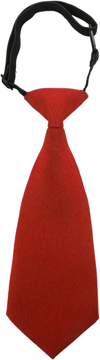 Boys Pre-Tied Adjustable Necktie, Design for Kids & Teens, School Uniform Tie Wedding Graduation Formal V1259-DP01-A-599