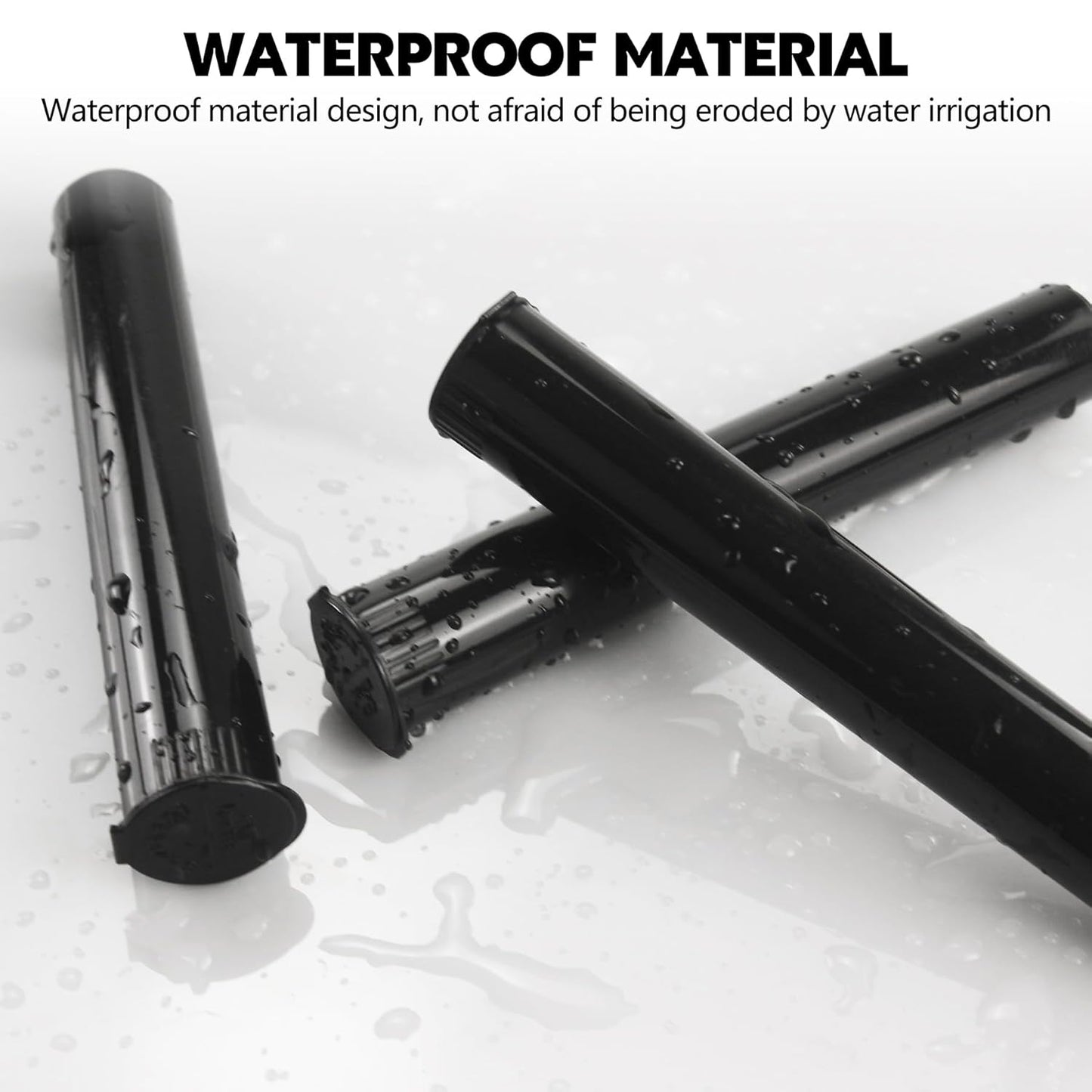 116mm 6pcs Waterproof Cigarette Storage Tubes Squeeze Bottles with Caps Airtight Sealing Plastic Container V1259-DP01-A-602