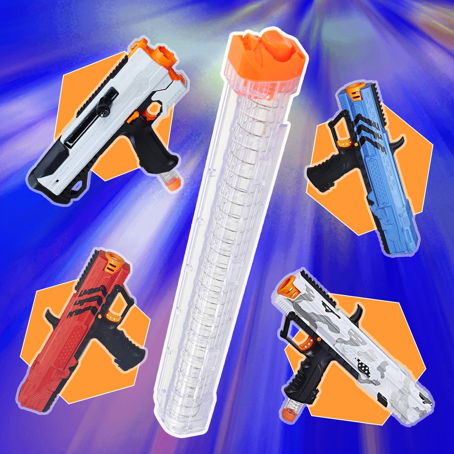 4Pcs Replacement Reload Clip 12-Round Refill Magazine Compatible for Nerf Rival Apollo XV-700 Zeue XV-1200 V1259-DP01-A-608