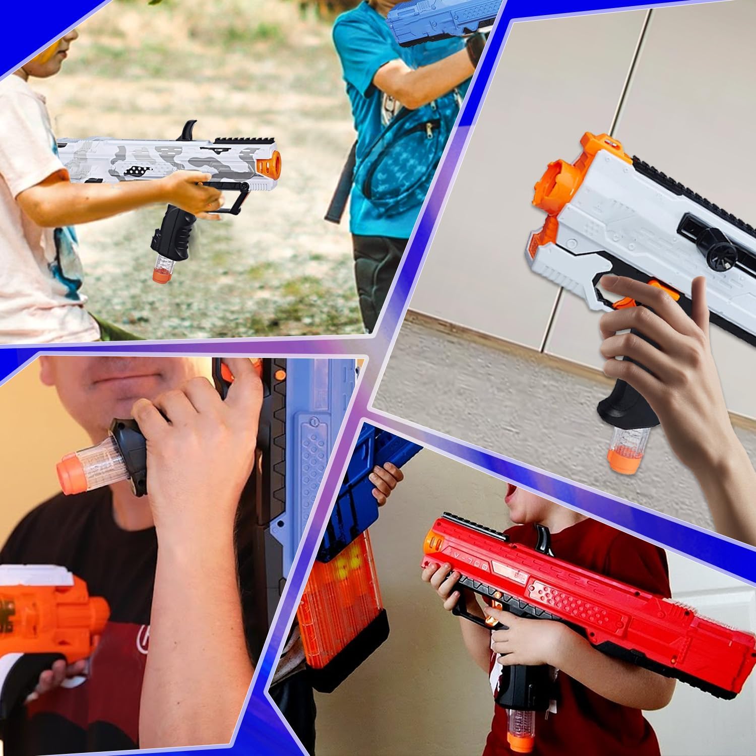 4Pcs Replacement Reload Clip 12-Round Refill Magazine Compatible for Nerf Rival Apollo XV-700 Zeue XV-1200 V1259-DP01-A-608