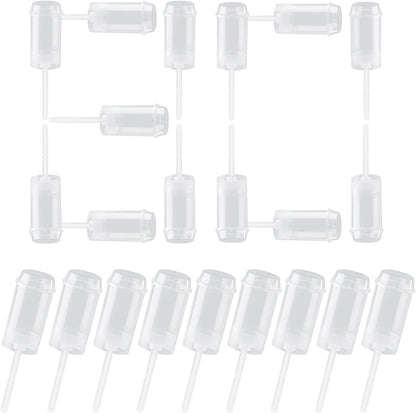 80 pcs Round Shape Clear Push-Up Cake Pop Shooter (Push Up Pops) Plastic Containers with Lids, Base & Sticks V1259-DP01-A-609