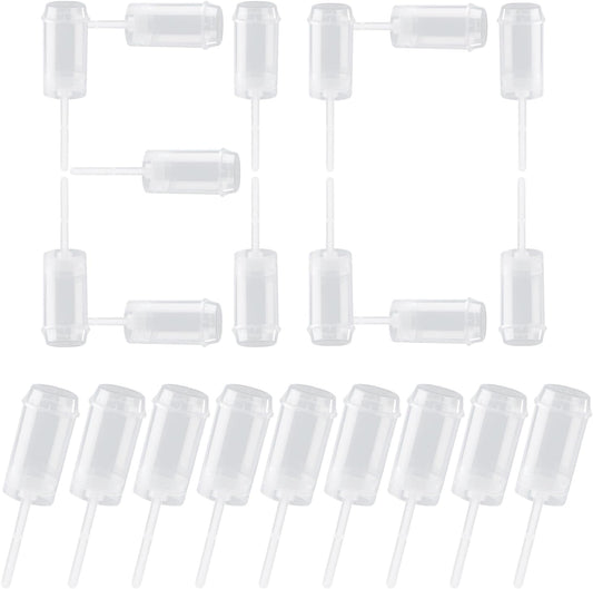 80 pcs Round Shape Clear Push-Up Cake Pop Shooter (Push Up Pops) Plastic Containers with Lids, Base & Sticks V1259-DP01-A-609