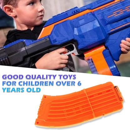 10 Darts Curved Magazine Quick Reload Clip Compatible for Nerf Elite (Orange, 2Pcs) 2pcs Orange V1259-DP01-A-613