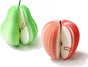 2 Pack 3D Fruit Shaped Non-Sticky Notes, Apple & Pear Sticky Memo Pads, Creative Desk Decoration Notebooks V1259-DP01-A-622