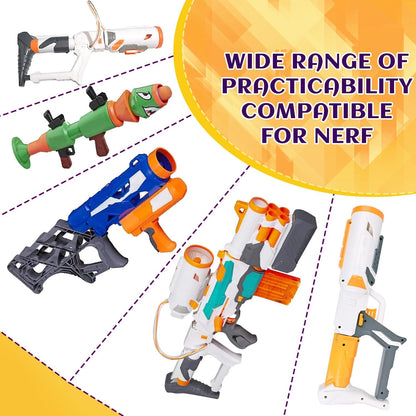Missile Filled Foam Rocket Launcher Compatible for Nerf N-Strike Elite Series 10pcs,purple V1259-DP01-A-623