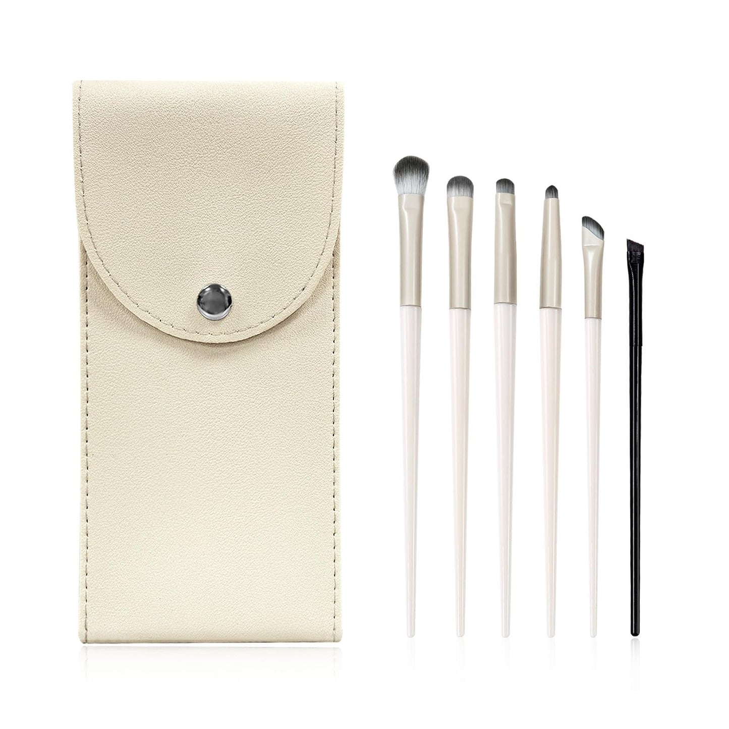 6Pcs Eye Makeup Brush Set, Soft Hairs Eyeshadow Kit, Professional Eyes for Concealer Eyebrows Eyeliner V1259-DP01-A-627