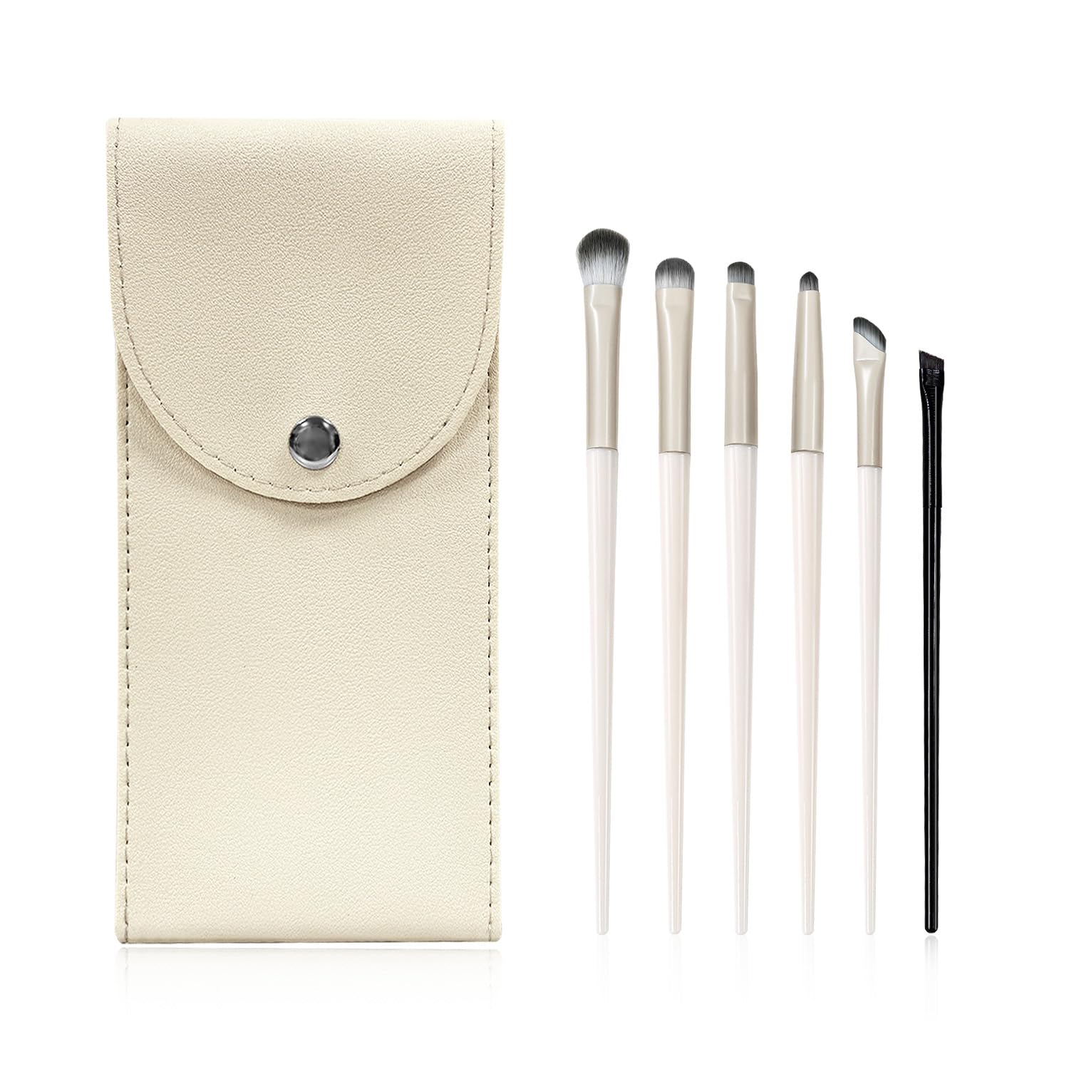 6Pcs Eye Makeup Brush Set, Soft Hairs Eyeshadow Kit, Professional Eyes for Concealer Eyebrows Eyeliner V1259-DP01-A-627