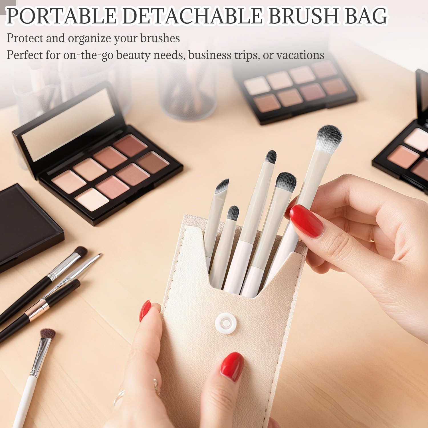6Pcs Eye Makeup Brush Set, Soft Hairs Eyeshadow Kit, Professional Eyes for Concealer Eyebrows Eyeliner V1259-DP01-A-627