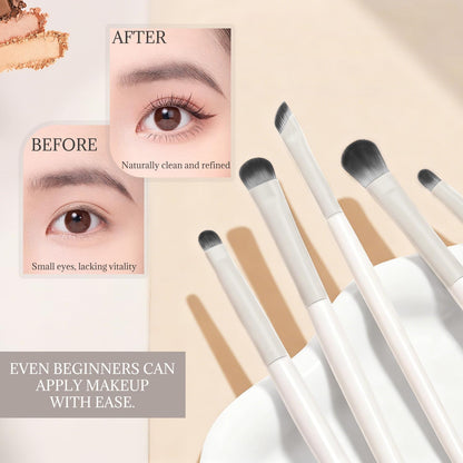 6Pcs Eye Makeup Brush Set, Soft Hairs Eyeshadow Kit, Professional Eyes for Concealer Eyebrows Eyeliner V1259-DP01-A-627